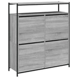 Szafka buta vidaxl z 4 składanymi szufladami 100x34x112 Cm Grey Sonoma Oak