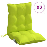 Vidaxl Chair cushions 2 pcs low back oxford fabric bright green