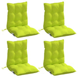 Vidaxl Chair cushions 4 pcs low back oxford fabric bright green