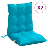 Vidaxl Chair cushions 2 st low back oxford fabric turquoise