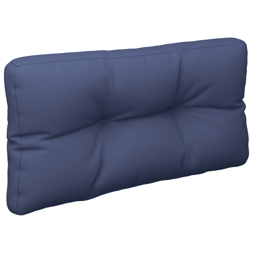 Coussin de palette vidaxl 120x40x12 cm tissu bleu marin