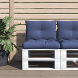 Set di cuscini da pallet Vidaxl 60x38x13 cm tessuto blu marino