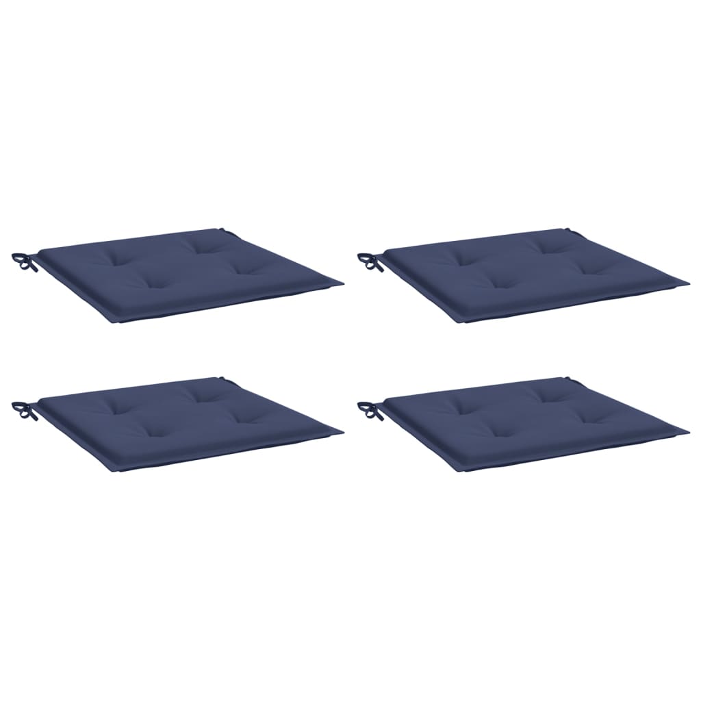 Vidaxl Pallet cushions 4 pcs 40x40x3 cm Oxford fabric marine blue