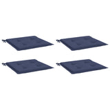 Vidaxl Palletpuder 4 PCS 40x40x3 cm Oxford Fabric Marine Blue