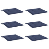 BIDAXL PALLET CUDIONS 6 st 40x40x3 cm Oxford Fabric Marine Blue