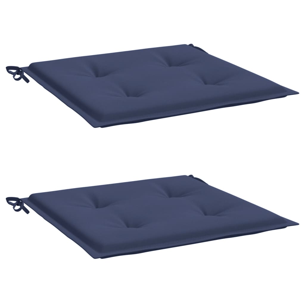 Vidaxl Pallet Cushions 2 St 50x50x3 cm tessuto oxford blu marino