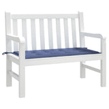 Vidaxl jardin banc coussin 100x50x3 cm oxford tissu marin bleu