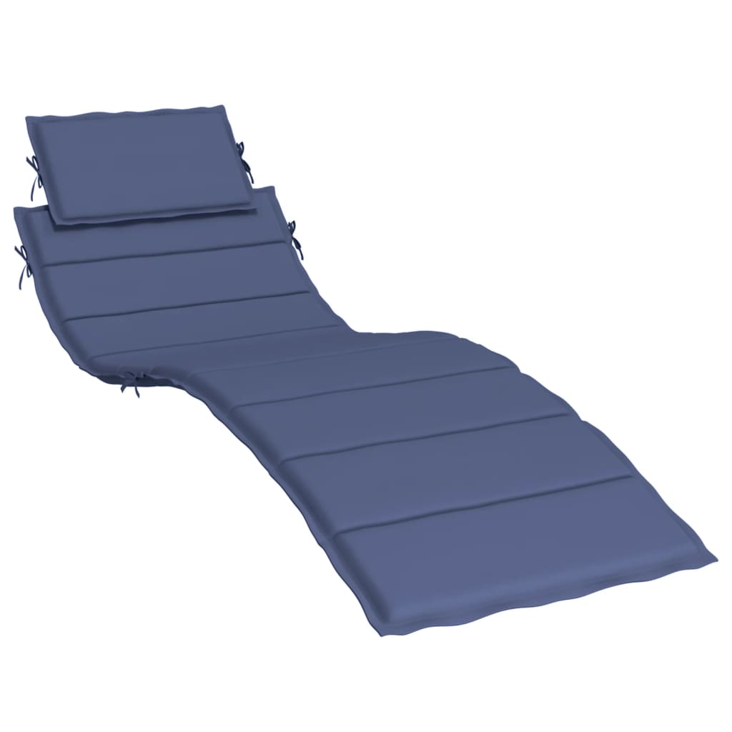 Vidaxl Lounger Pushion Oxford Fabric Marine Blue