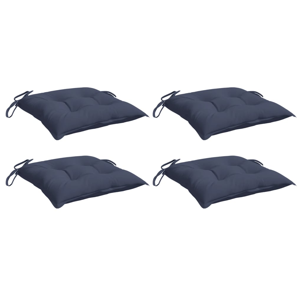 Vidaxl Chair cushions 4 st 50x50x7 cm Oxford fabric marine blue