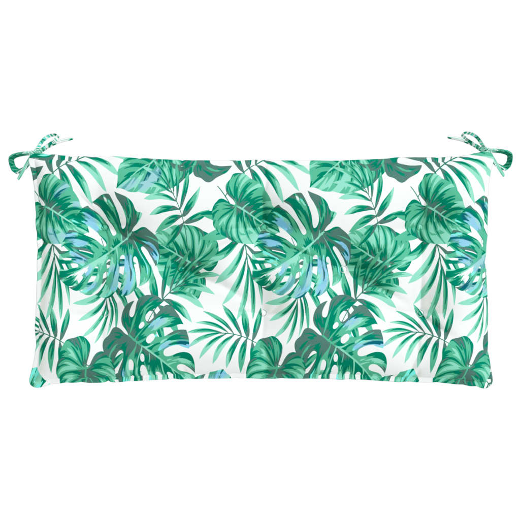 Vidaxl Garden Bench Cushion 100x50x7 cm Oxford Fabric Leaf Pattern