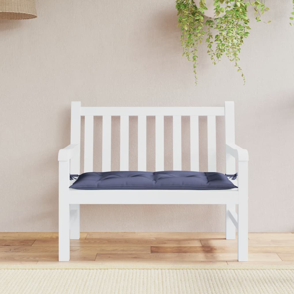 Vidaxl Garden Bench Pushion 100x50x7 cm Oxford Fabric Marine Blue