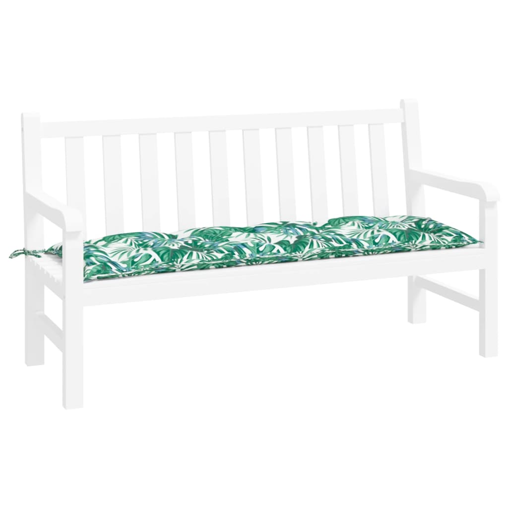 Vidaxl Garden Bench polštář 150x50x7 cm Oxford Fabric list vzorec