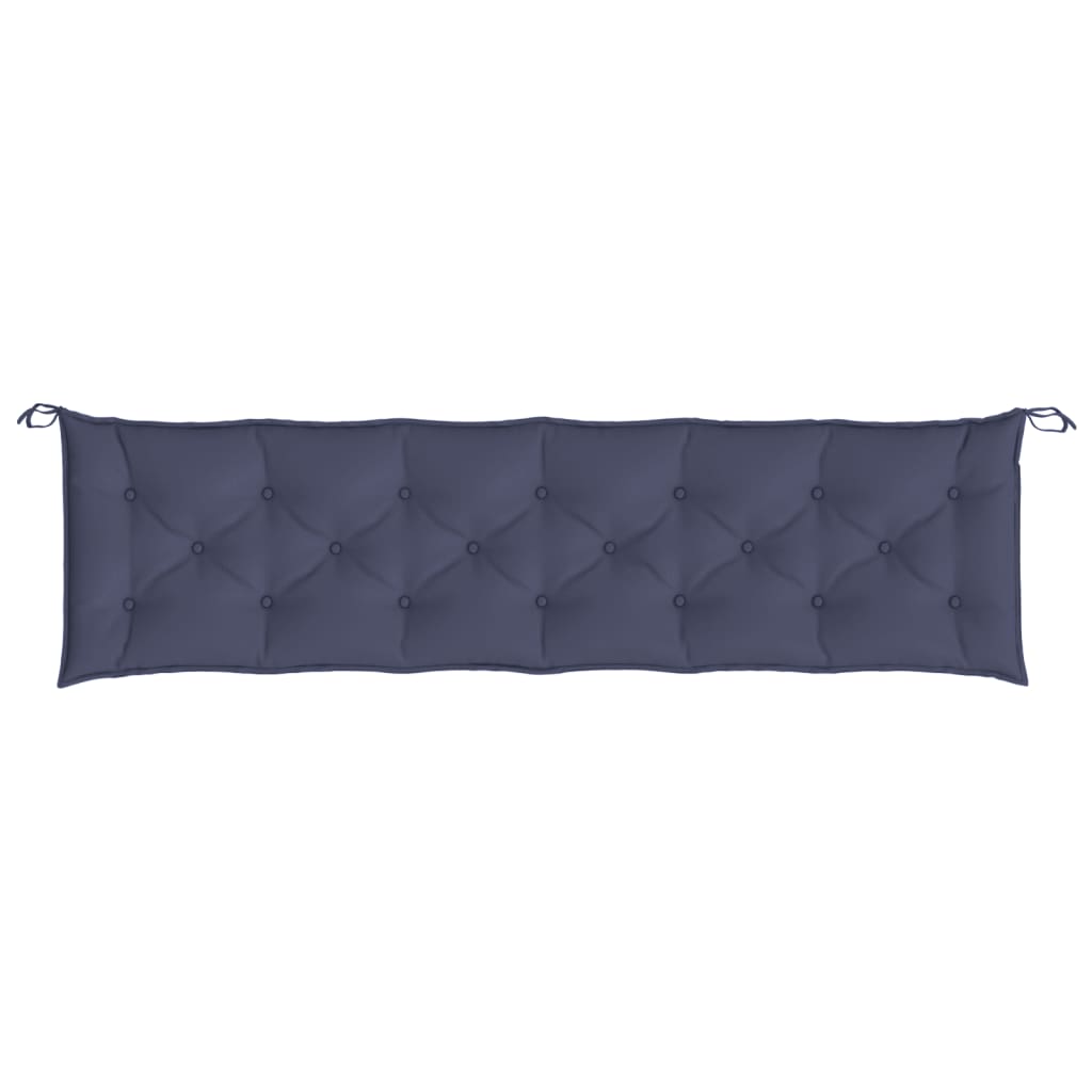 Vidaxl Garden Bench Pushion 200x50x7 cm Oxford Fabric Marine Blue