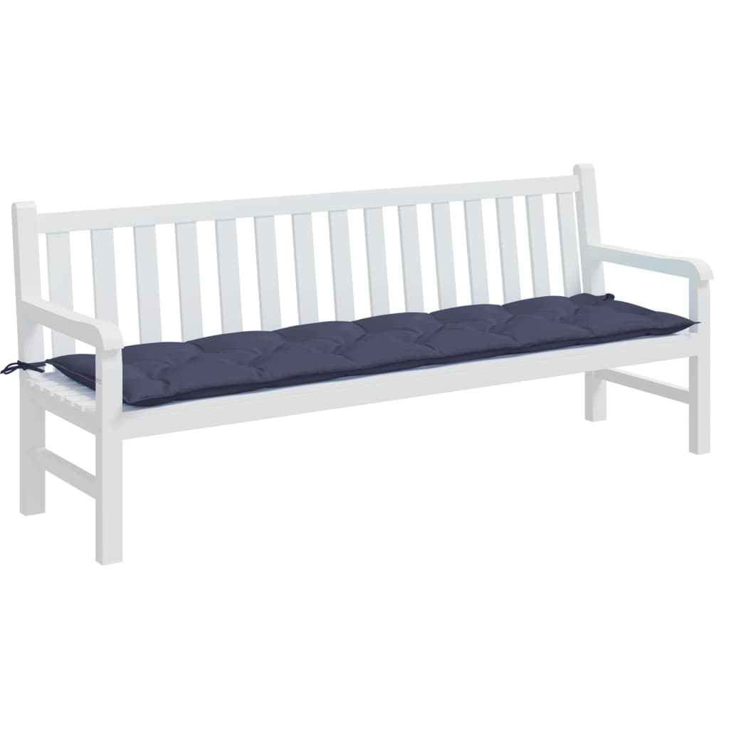 Vidaxl Garden Bench Poduszka 200x50x7 CM Oxford Fabric Blue