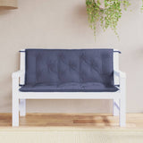 Vidaxl Garden Bench Cushions 2 PCS 120x50x7 cm tessuto oxford blu marino