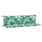 BIDAXL GARDEN BENCH CUDIONS 2 st 180x50x7 cm Oxford Fabric Leaf Mönster