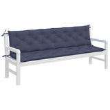 Vidaxl Garden Bench Poduszki 2 ST 200x50x7 CM Oxford Fabric Blue