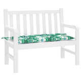 Vidaxl Garden Bench Kissen 110x50x7 cm Oxford Stoffblattmuster