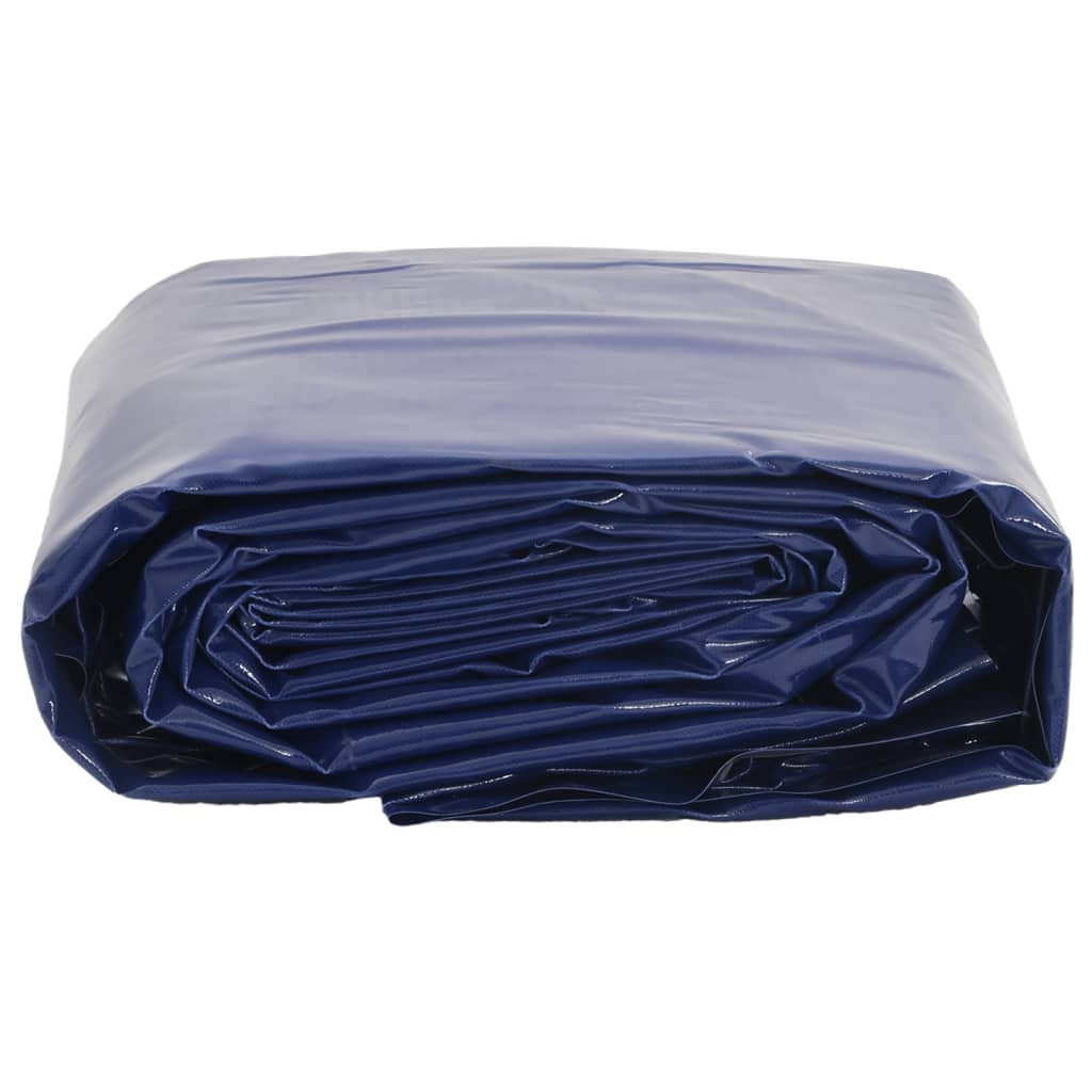 VidaXL Dekzeil 650 g m² 4x4 m blauw