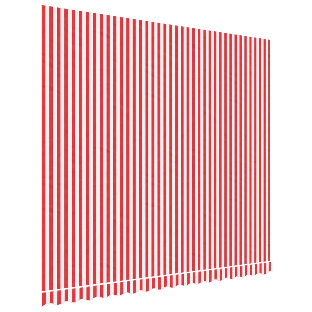 VidaXL Replacement cloth for Luifel striped 4x3.5 m red and white