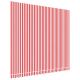 VidaXL Replacement cloth for Luifel striped 4x3.5 m red and white