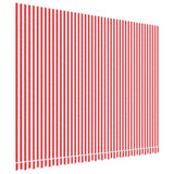 Panno sostitutivo Vidaxl per Luifel Striped 4,5x3,5 m rosso e bianco