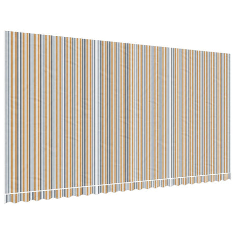 VidaXL Vervangingsdoek voor luifel gestreept 6x3 m meerkleurig