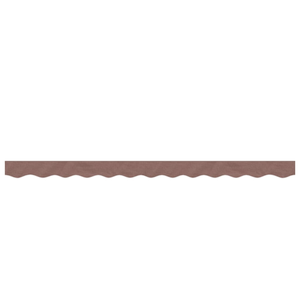 Vidaxl replacement cloth for awning skirt striped 3 m brown