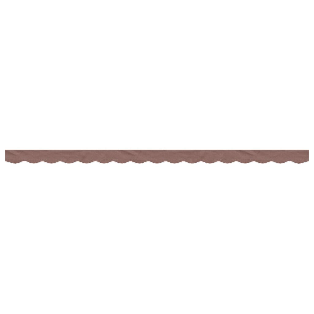 Vidaxl replacement cloth for awning skirt striped 4 m brown