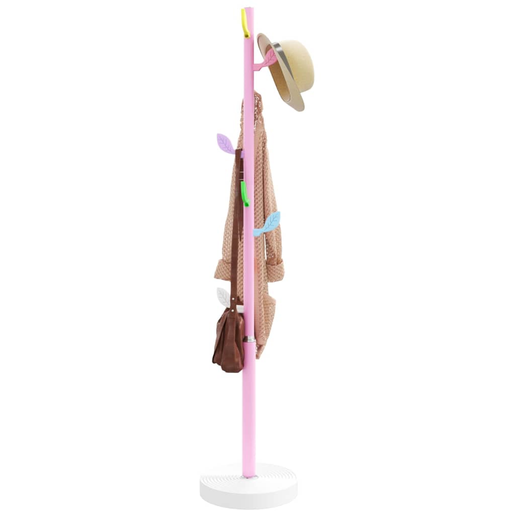 Vidaxl Rack Rack 172 cm Polvo de hierro con recubrimiento rosa