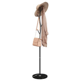 Vidaxl Coat Rack 177 cm pulverlakkert jern svart