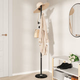 Vidaxl Coat Rack 176 cm pulverbelagd järnsvart