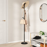 Vidaxl Coat Rack 175 cm pulverbelagd järnsvart