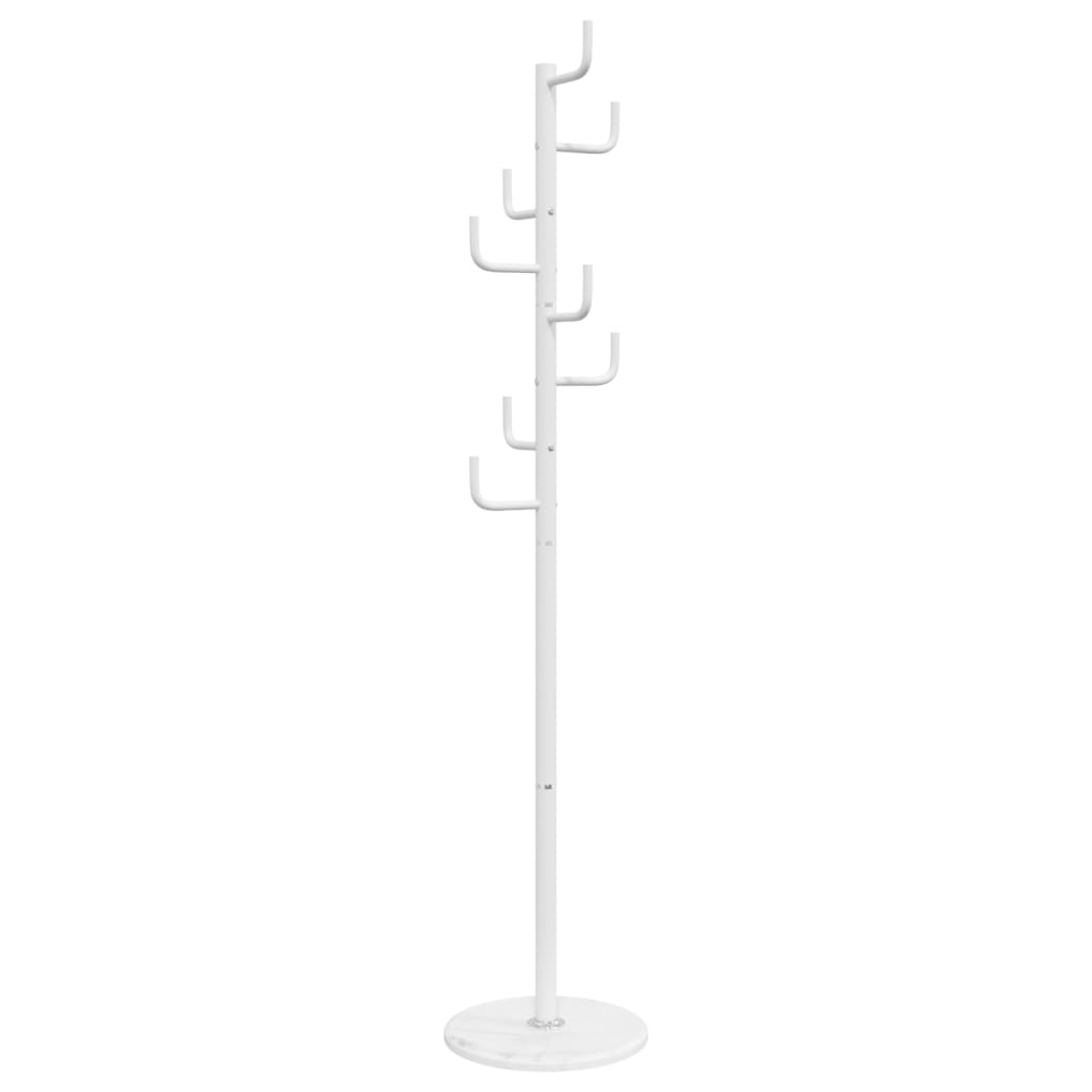 Vidaxl Coat Rack 183 cm pulverbelagd järnvit