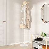 Vidaxl Coat Rack 183 cm pulverbelagd järnvit