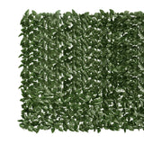 Schermo del balcone Vidaxl con foglie verde scuro 200x150 cm