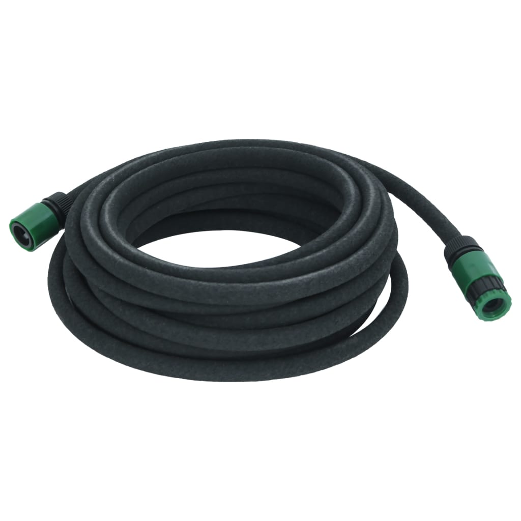 Vidaxl Drip Hose 0.6 '' 10 M Gummi schwaarz