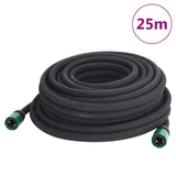 Vidaxl Drip Hose 0,6 '' 25 m Gummi schwaarz