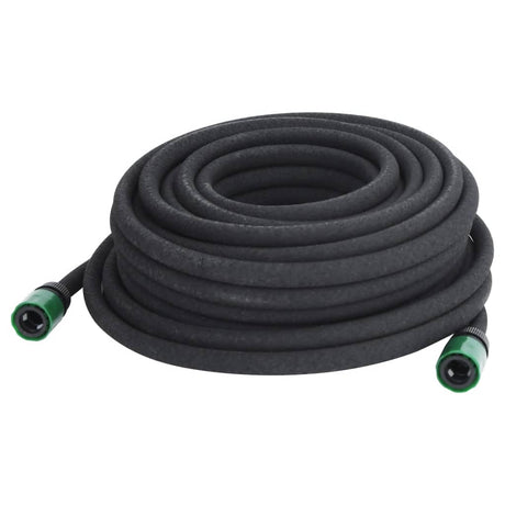 VidaXL Druppelslang 0,6'' 25 m rubber zwart