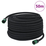 VidaXL Druppelslang 0,6'' 50 m rubber zwart