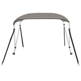 Vidaxl biminitop 2 arches 180x130x110 cm gris