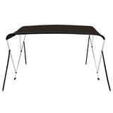 Vidaxl biminitop 3 arcos 183x140x137 cm negro