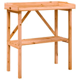 Table de la plante Vidaxl avec étagère 78x38x82,5 cm Brunier