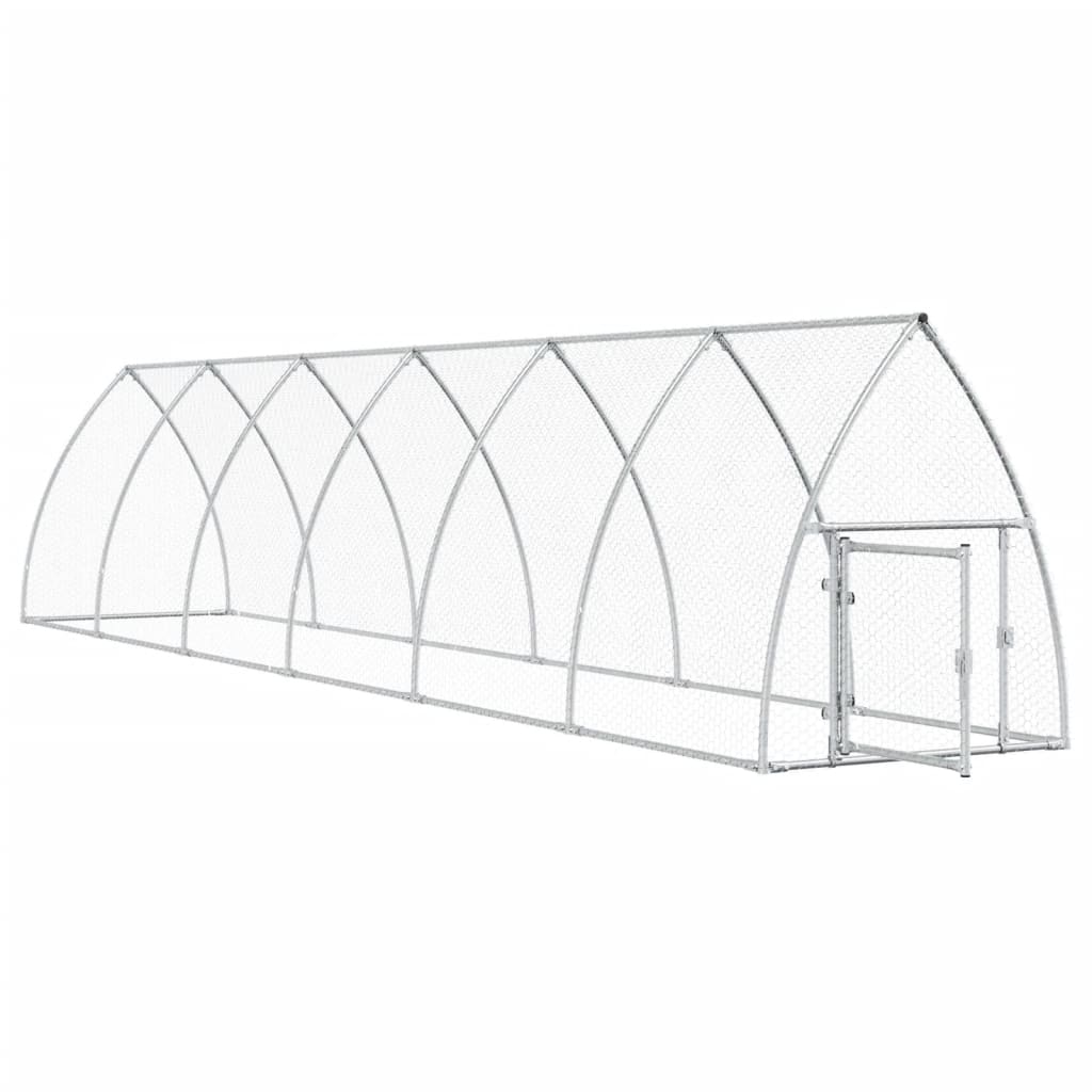 Vidaxl Poulet Coop 600x105x120 cm en acier galvanisé Colore