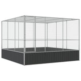 Vidaxl aviary 311x307x212 cm steel silver colored