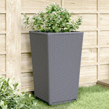 Vidaxl Planters 2 ST 32.5x32.5x57 cm Gray en polypropène