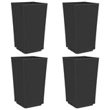 Vidaxl Planters 4 ST 32,5x32.5x57 cm Polipropen Black