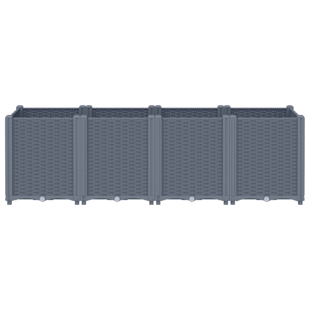 Vidaxl Planning Box 160x40x53 cm Polypropene Gray