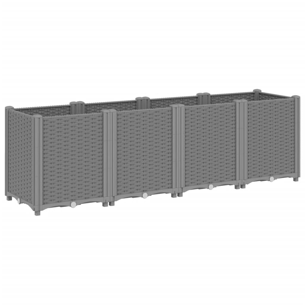 Vidaxl Planning Box 160x40x53 CM Polypropene Light Grey