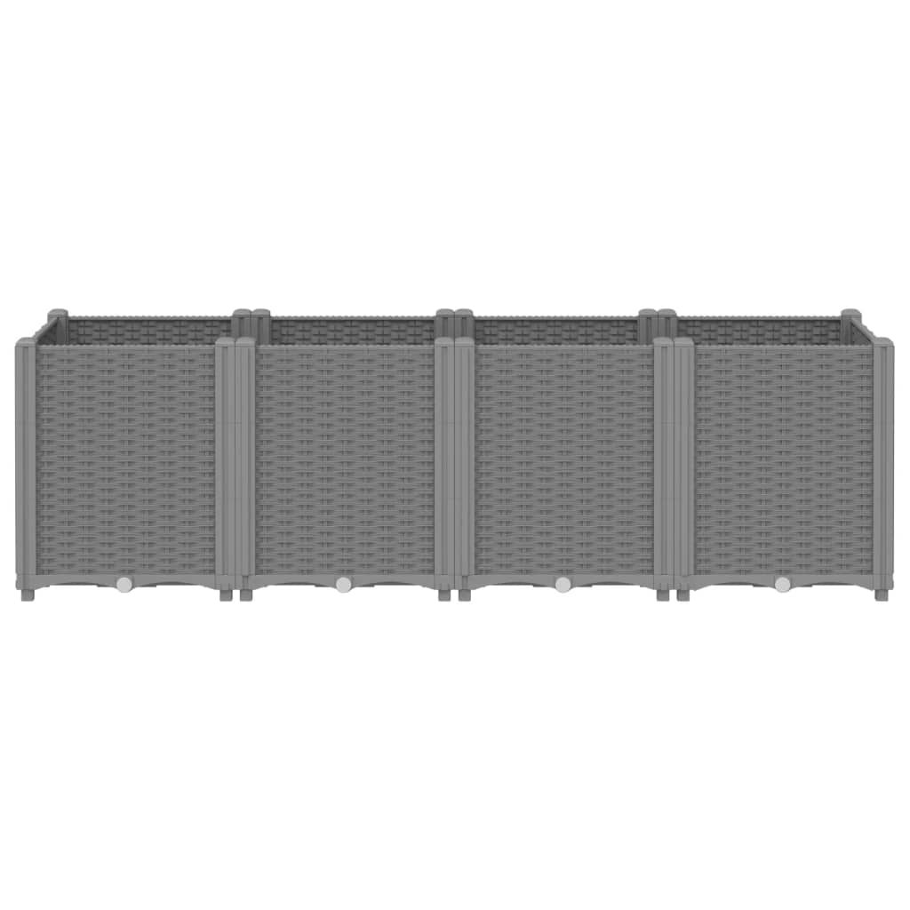 Vidaxl Planning Box 160x40x53 CM Polypropene Light Grey